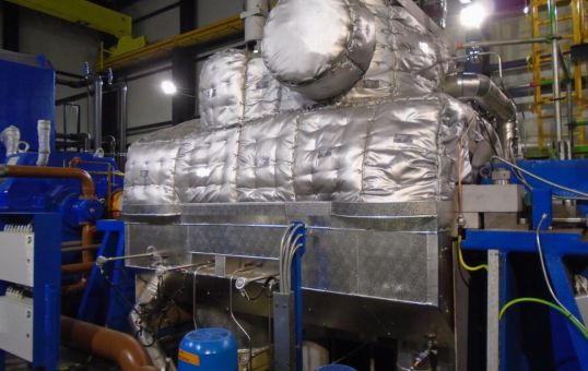 Gas turbine and boiler house thermal insulation  